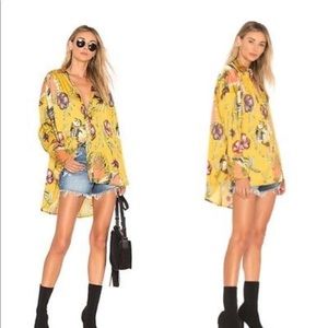 Free People Silk Nights Top